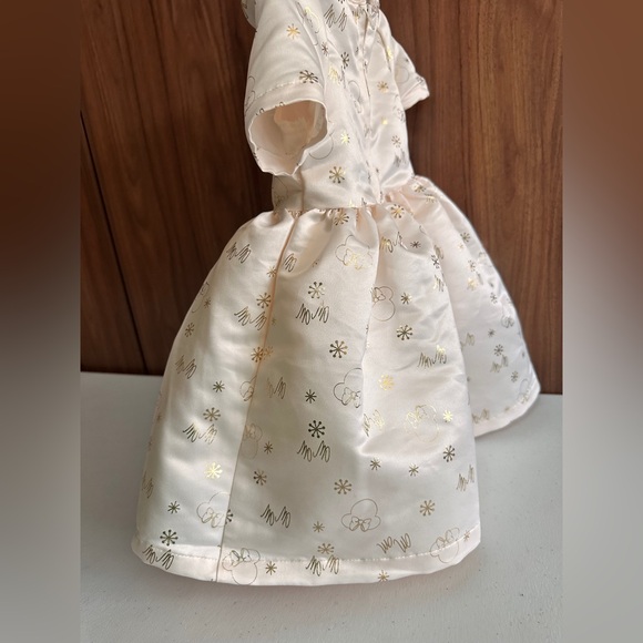 Disney Cream and Gold Formal Kids Dress size 2T - Picture 5 of 16